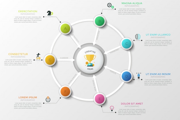 Infográfico moderno modelo