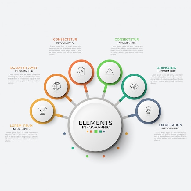 Infográfico moderno modelo