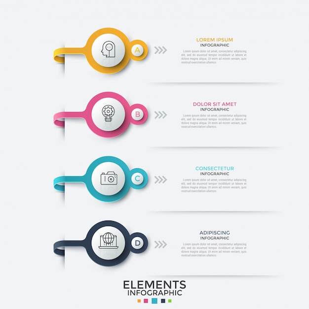 Infográfico moderno modelo