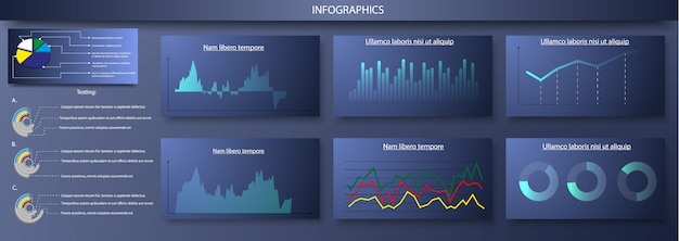 Vetor infográfico moderno