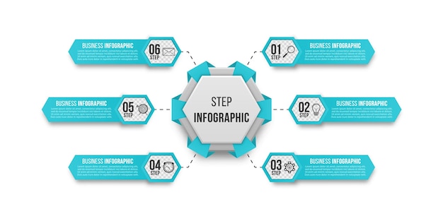 Infográfico simples para apresentação de negócios