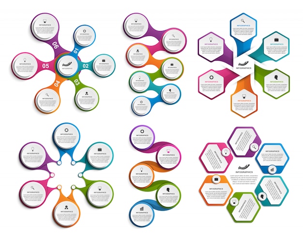 Infográficos coleção. elementos de design.