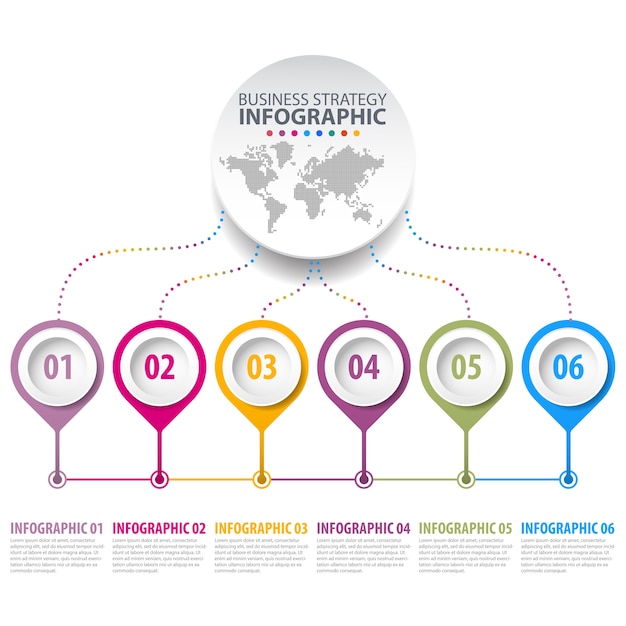 Infográficos de negócios