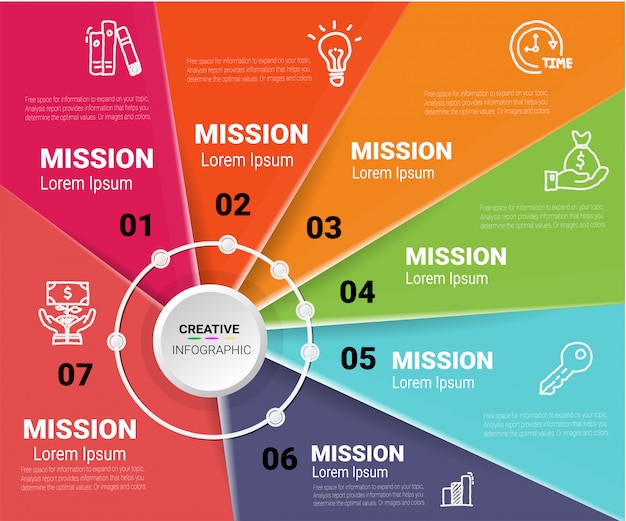 Vetor infográficos design vector e apresentação de negócios.