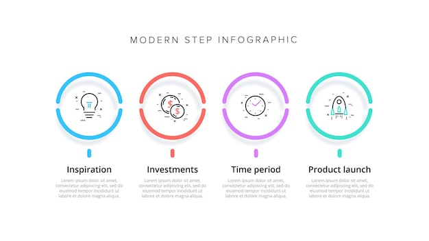 Infográficos do gráfico de processos de negócios