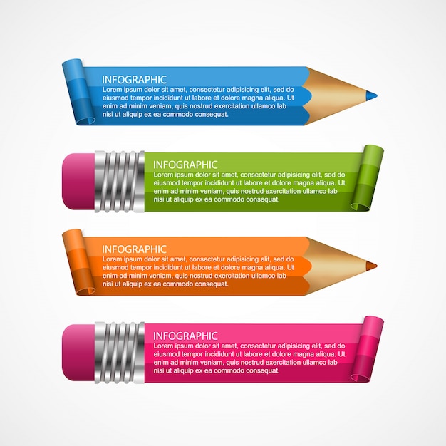 Infográficos para apresentações de negócios.