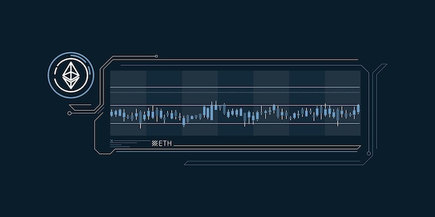 Infográficos simples da taxa de câmbio ethereum estável