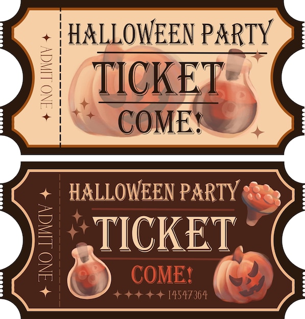 Ingressos para halloween party ingresso estilo rerto show vintage