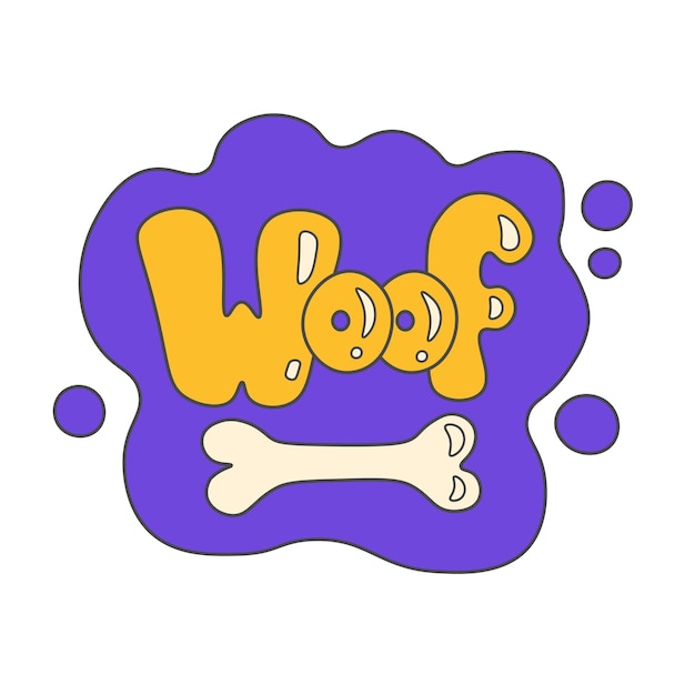 Inscrição de grafite woof