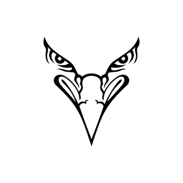 Vetor inspiração de design de logotipo de cabeça de águia