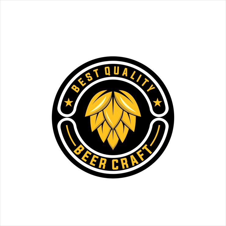 Inspiração de design de logotipo de cerveja artesanal vintage melhor qualidade