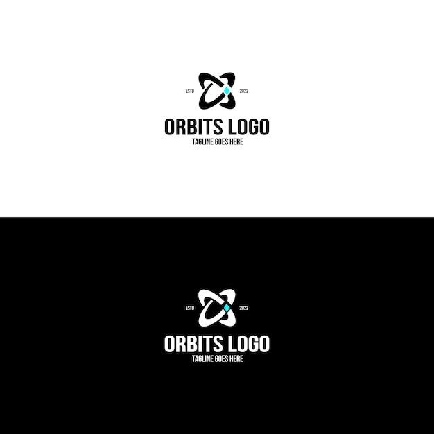 Inspiração de design de logotipo de espaço orbital