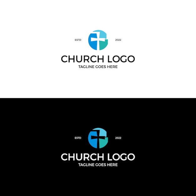 Inspiração de design de logotipo de igreja