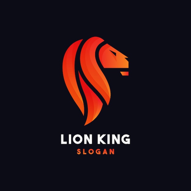 Inspiração de design de logotipo de leão