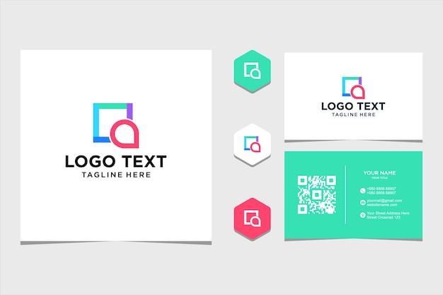 Inspiração de design de logotipo para empresa e cartão de visita premium vector premium vector