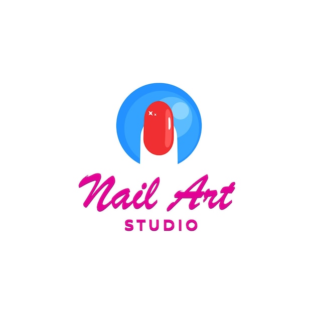 Inspiração do logotipo do salão de manicure