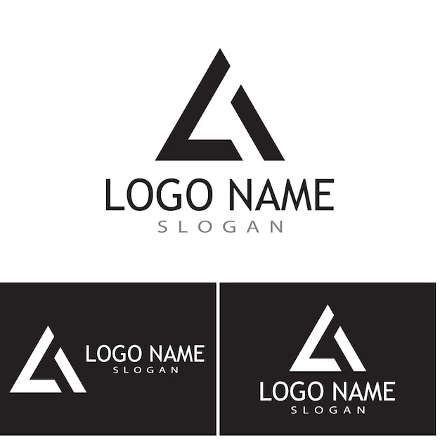 Inspiração para o design do logotipo da Triangle Chain futurista
