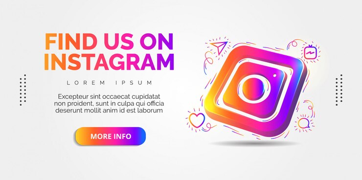 Instagram mídias sociais com desenhos coloridos.