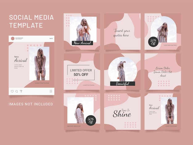 Instagram Template Post Puzzle Fashion