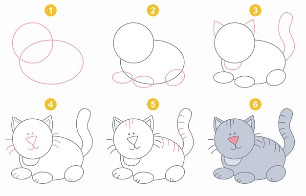 Como Desenhar um Gato Passo a Passo (Tutorial Completo)