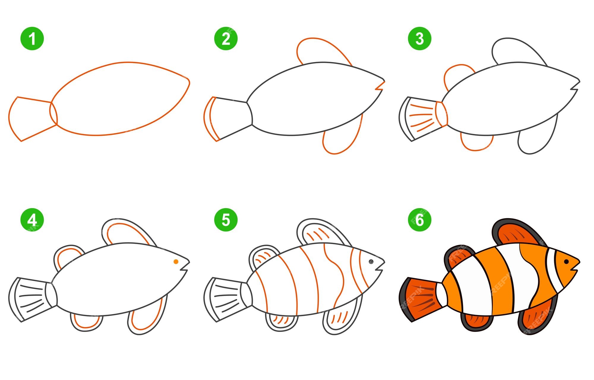 Como Desenhar um Peixe Fácil