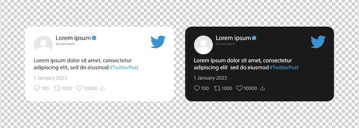 Vetor interface móvel do twitter tela do twitter modelo de interface de rede social de mídia social logotipo da página inicial notificação de pássaros tendências de pesquisa editorial
