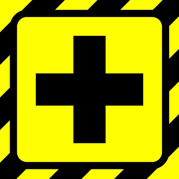 Intersecção linha amarela faixa preta fitas de alerta de perigo fitas de aviso ilustração isolada