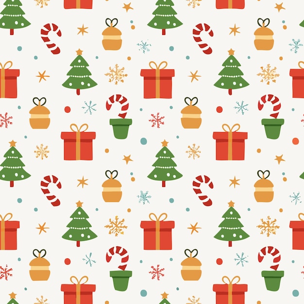 Inverno Temporada Festiva Feriado Feliz Natal Padrão Papel de embrulho Natal Saudação Desenho de fundo