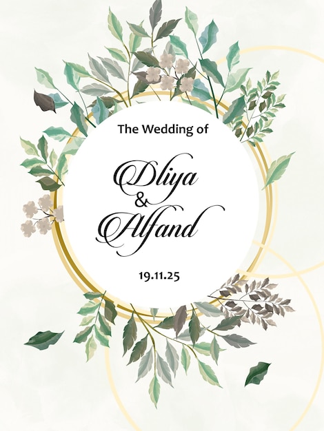 Invitação de casamento Cor da Água 7