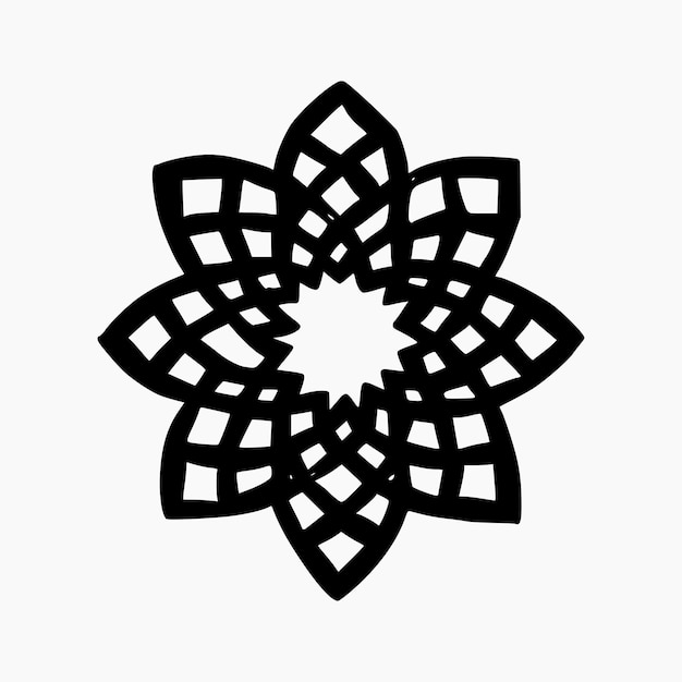 Islâmico Geométrico Abstrato mandala Elemento decorativo étnico Islã Árabe Índico e Otomano