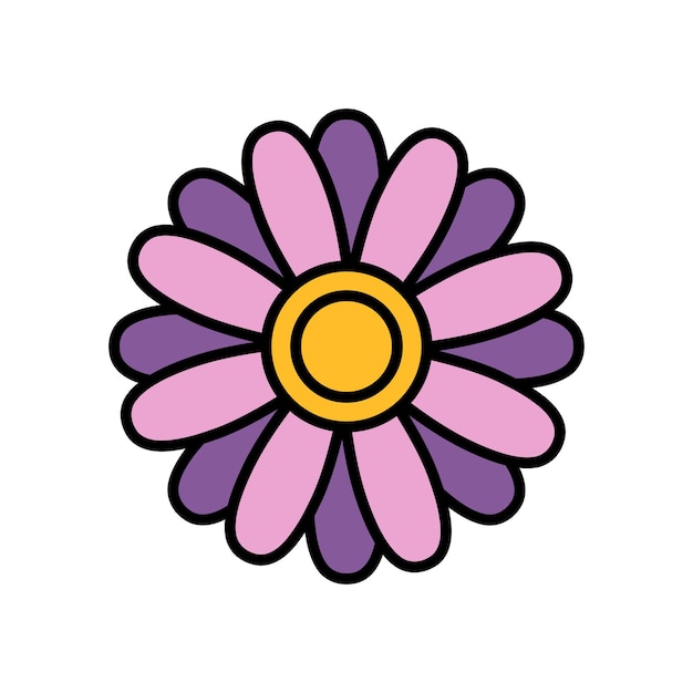 Isolar a flor chinesa ícone plano