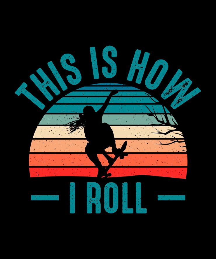 Isto é como eu rolo design de camiseta de skate