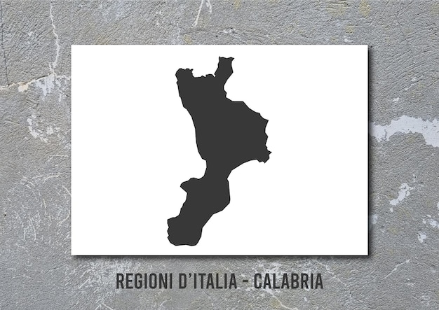 Itália regioni calábria mappa