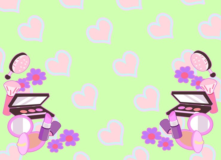 Vetor itens cosméticos para cobertura em sites e ilustrações