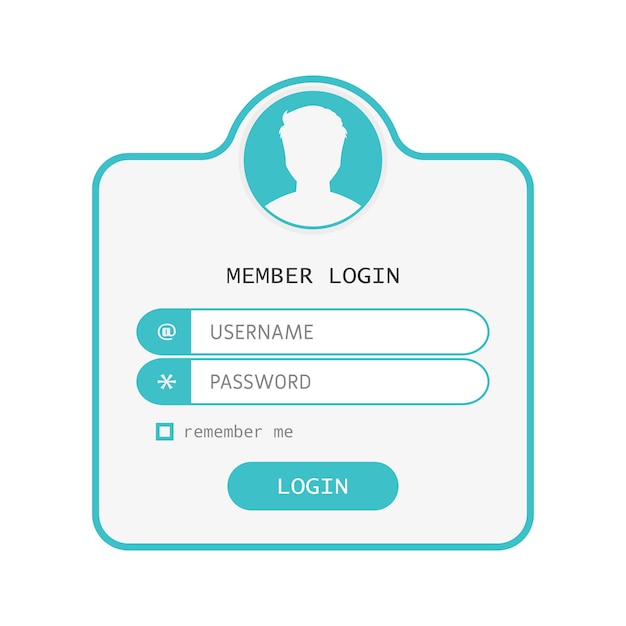 Janela de login e registro no site