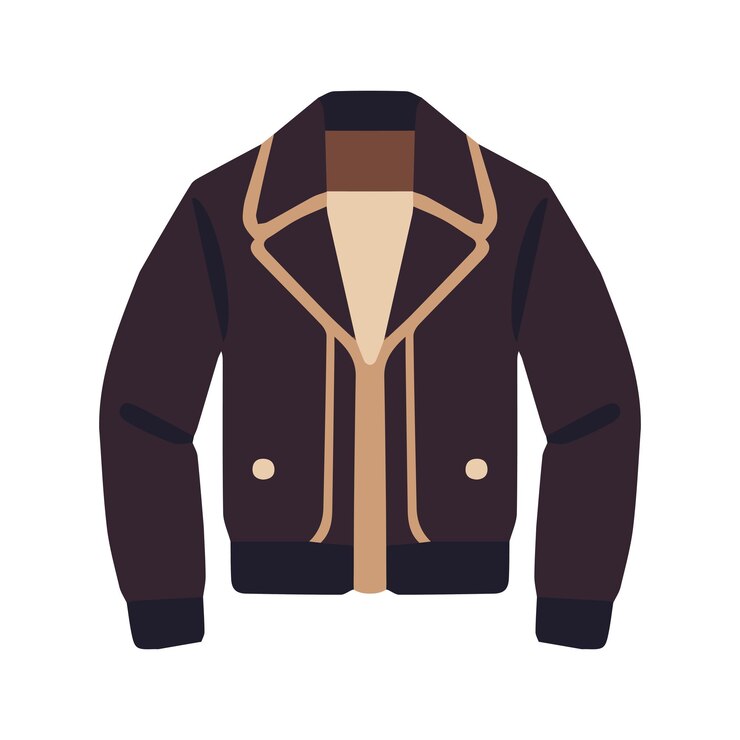 Vetor jaqueta masculina ilustração vetorial vestuário plano jaqueta masculina jaqueta de equitação arte vetorial isolada
