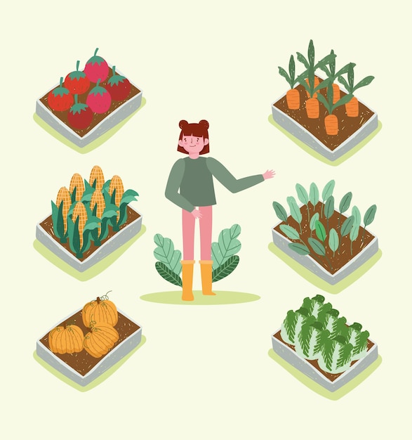 Jardinagem e agricultura orgânica para meninas