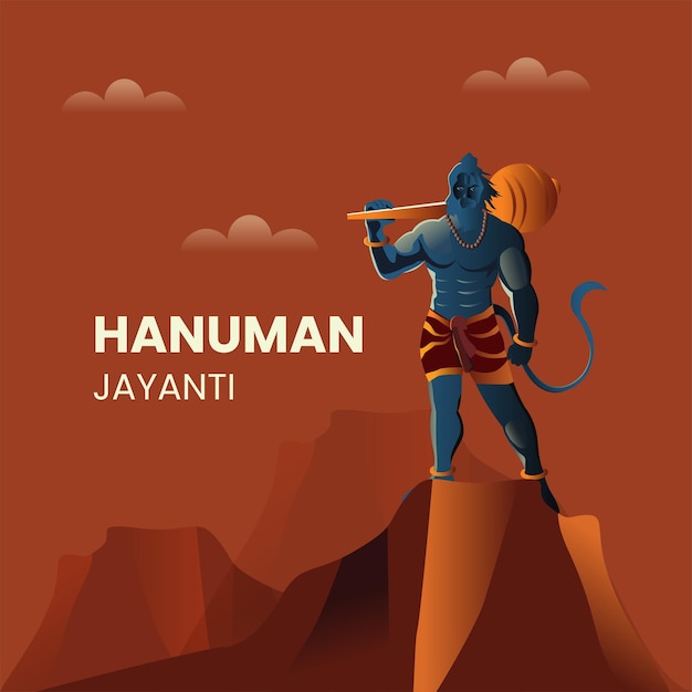 Jay shri ramhappy hanuman jayanti celebra o nascimento do senhor sri hanuman