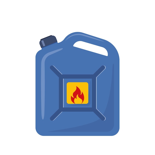 Jerrycanister para gasolina gasolina e óleo de motor Ilustração vetorial