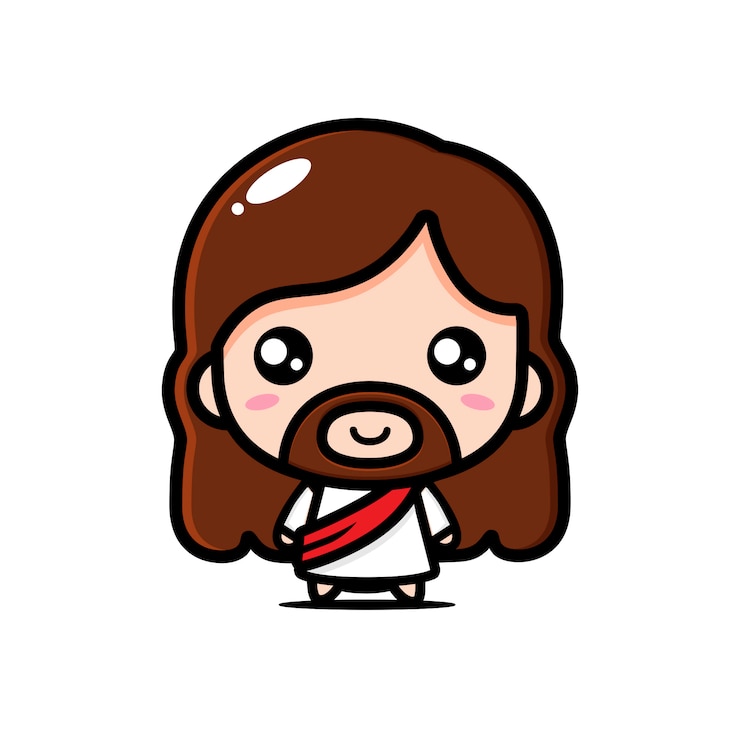 Vetor jesus design bonito