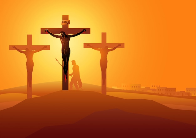 Jesus morre na cruz