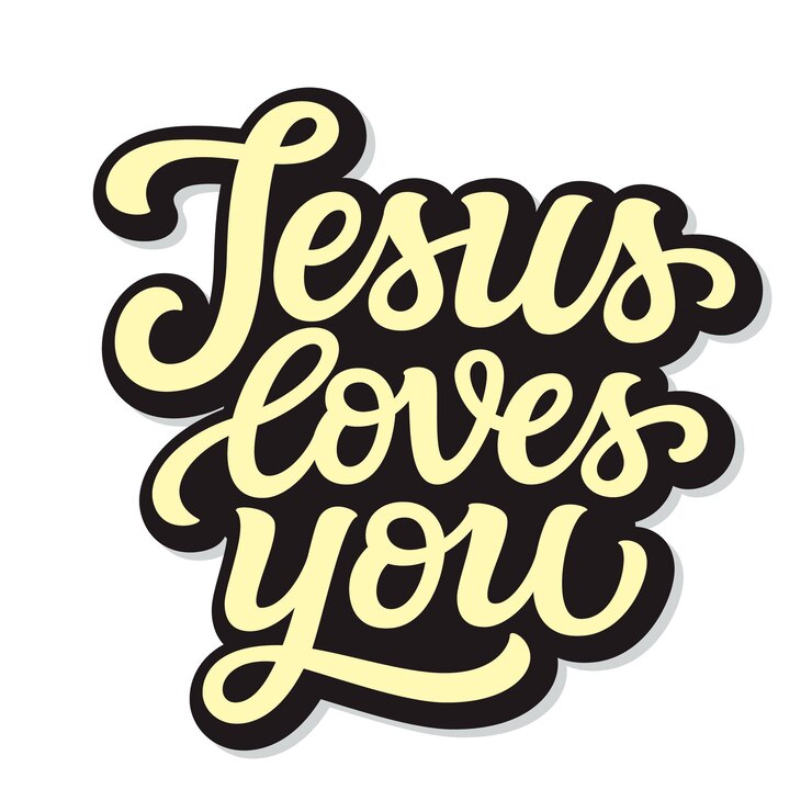Vetor jesus te ama, letras