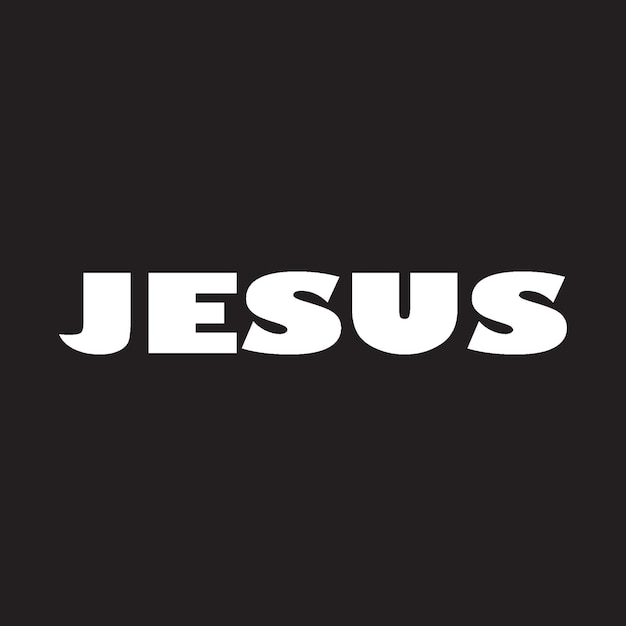 Jesus texto cruz t shirt design vector fundo preto