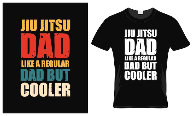 Jiu jitsu pai amante dia dos pais design de camiseta vintage