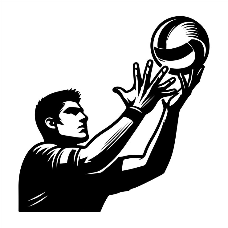 Vetor jogador de basquete preparando-se para um tiro de três pontos