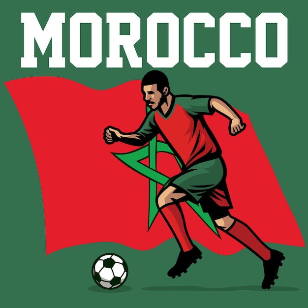 Jogador de futebol de marrocos