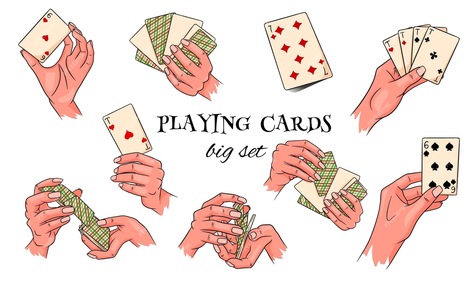 duas pessoas jogando cartas livre de direitos Vetores Clip Art