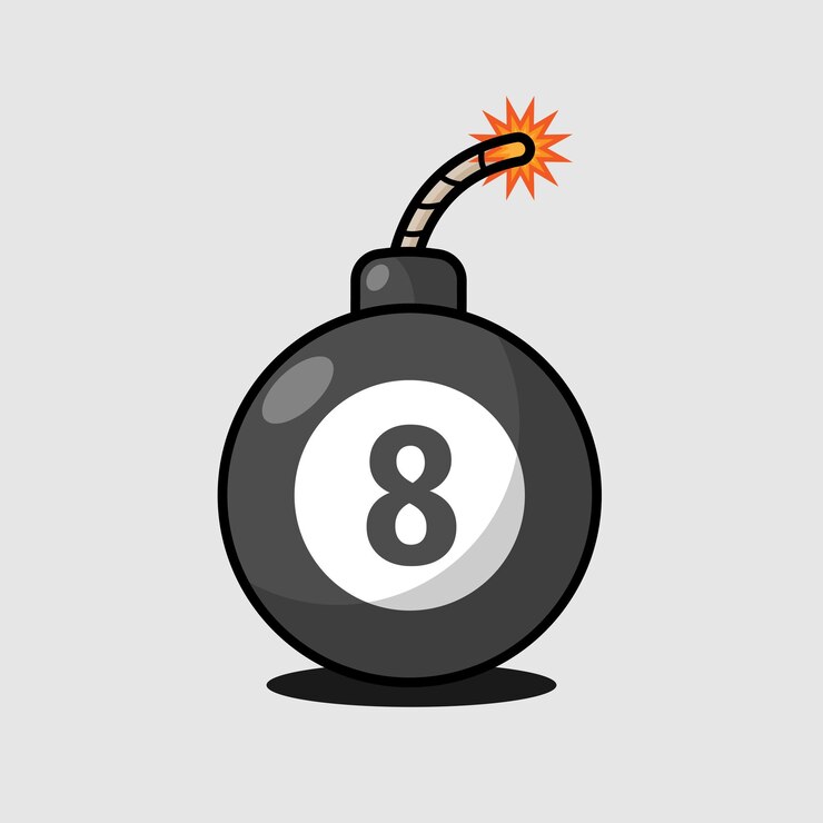 Vetor jogo de bomba de bola de bilhar