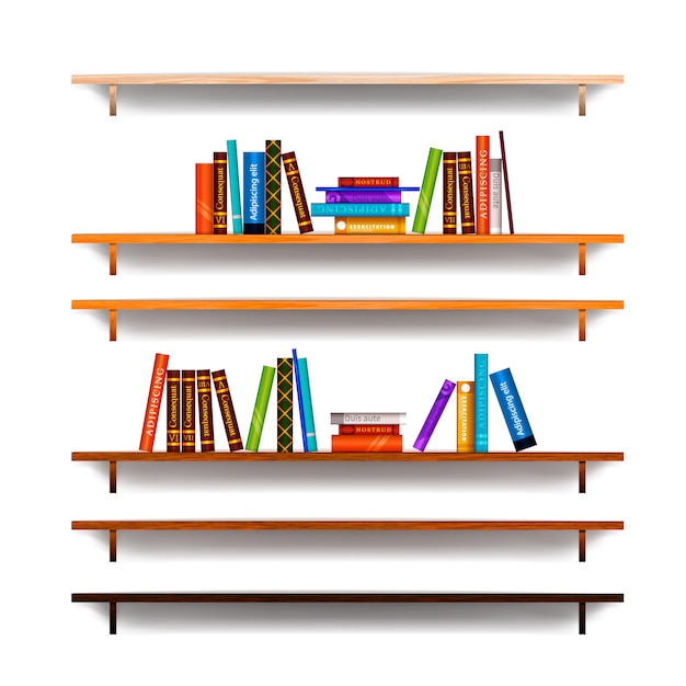 Jogo, de, bookshelves