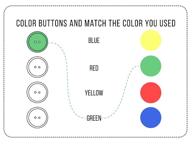 Atividade de colorir para crianças combinar por cores jogo educativo para  crianças planilha para pré-escolares